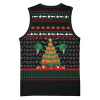 Vegan Christmas Basketball Jersey with Tis the Season to Go Vegan Quote and Vegetable Tree - Wonder Print Shop