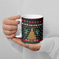 Vegan Christmas Ceramic Mug with Tis the Season to Go Vegan Quote and Vegetable Tree - Wonder Print Shop