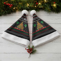 Vegan Christmas Santa Hat with Tis the Season to Go Vegan Quote and Vegetable Tree - Wonder Print Shop