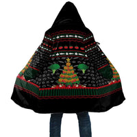 Vegan Christmas Cloak with Tis the Season to Go Vegan Quote and Vegetable Tree - Wonder Print Shop