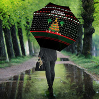 Vegan Christmas Umbrella with Tis the Season to Go Vegan Quote and Vegetable Tree - Wonder Print Shop