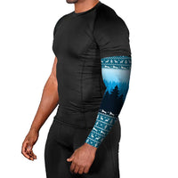 German Shepherd Christmas Arm Sleeves with Walking in a Wonderland Quote and Santa Forest - Wonder Print Shop