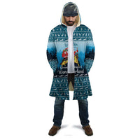 German Shepherd Christmas Cloak with Walking in a Wonderland Quote and Santa Forest - Wonder Print Shop