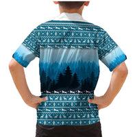 German Shepherd Christmas Family Matching Mermaid Dress and Hawaiian Shirt with Walking in a Wonderland Quote and Santa Forest - Wonder Print Shop