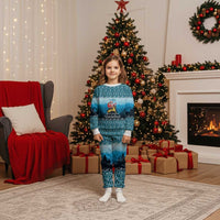 German Shepherd Christmas Pajama Set with Walking in a Wonderland Quote and Santa Forest - Wonder Print Shop