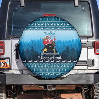 German Shepherd Christmas Spare Tire Cover with Walking in a Wonderland Quote and Santa Forest - Wonder Print Shop