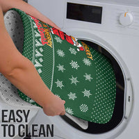 Funny Whiskey Christmas Bathroom Set with Santa Holding Mug and We Whiskey You a Merry Christmas Quote - Wonder Print Shop