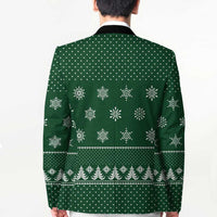 Funny Whiskey Christmas Blazer with Santa Holding Mug and We Whiskey You a Merry Christmas Quote - Wonder Print Shop