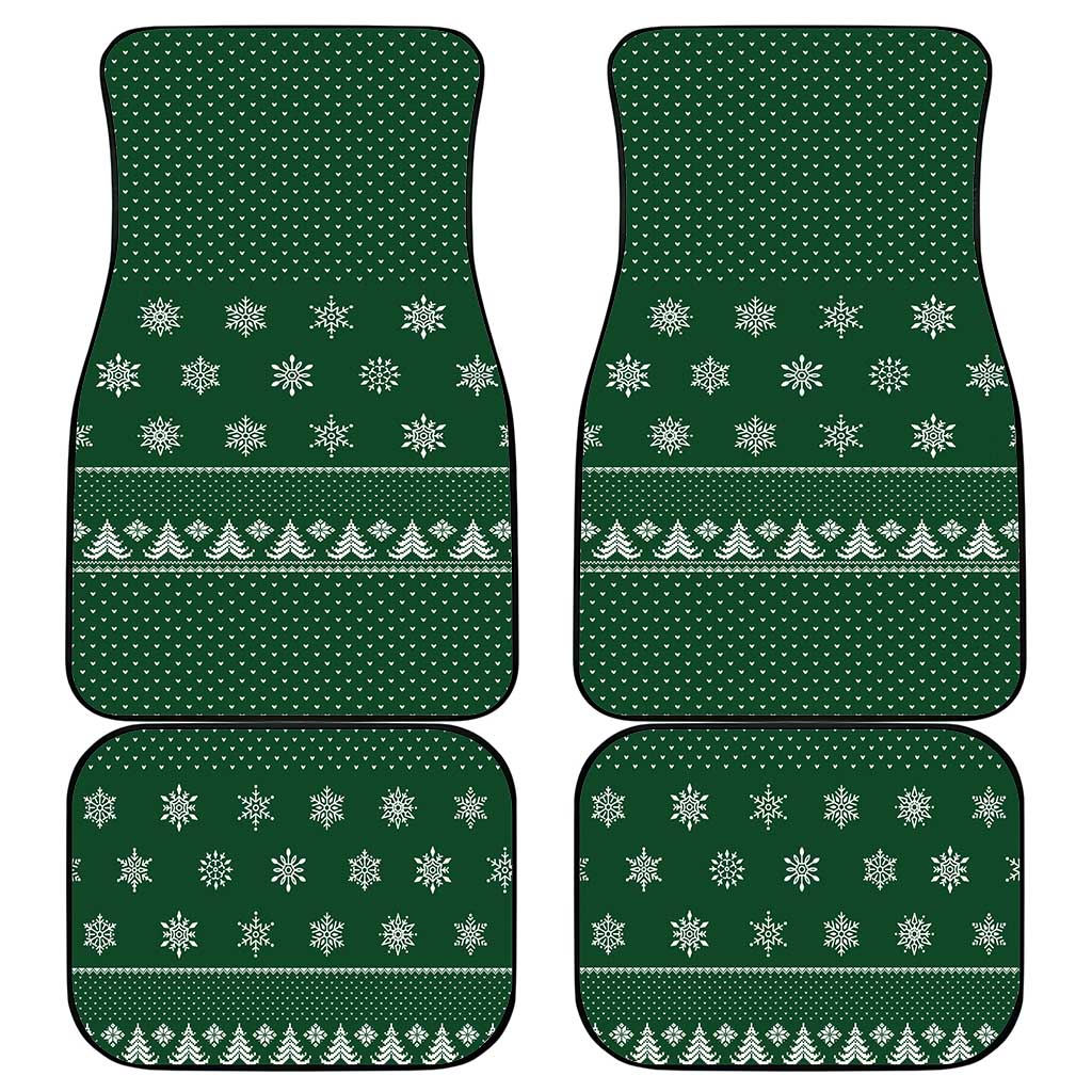 Funny Whiskey Christmas Car Mats with Santa Holding Mug and We Whiskey You a Merry Christmas Quote - Wonder Print Shop