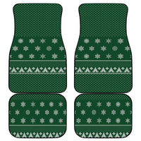 Funny Whiskey Christmas Car Mats with Santa Holding Mug and We Whiskey You a Merry Christmas Quote - Wonder Print Shop