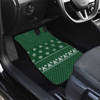 Funny Whiskey Christmas Car Mats with Santa Holding Mug and We Whiskey You a Merry Christmas Quote - Wonder Print Shop