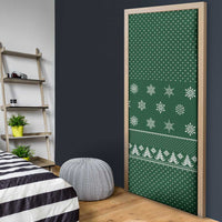 Funny Whiskey Christmas Door Cover with Santa Holding Mug and We Whiskey You a Merry Christmas Quote - Wonder Print Shop