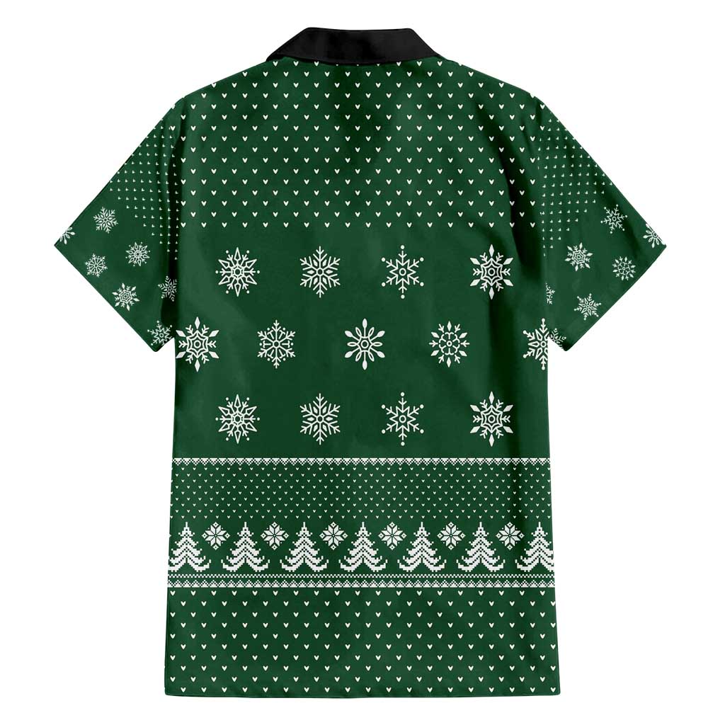 Funny Whiskey Christmas Family Matching Summer Maxi Dress and Hawaiian Shirt with Santa Holding Mug and We Whiskey You a Merry Christmas Quote - Wonder Print Shop