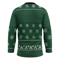 Funny Whiskey Christmas Hockey Jersey with Santa Holding Mug and We Whiskey You a Merry Christmas Quote - Wonder Print Shop