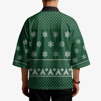 Funny Whiskey Christmas Kimono with Santa Holding Mug and We Whiskey You a Merry Christmas Quote - Wonder Print Shop