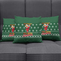 Funny Whiskey Christmas Pillow Cover with Santa Holding Mug and We Whiskey You a Merry Christmas Quote - Wonder Print Shop