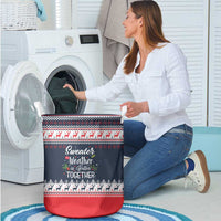 Sweater Weather Christmas Laundry Basket with Better Together Quote and Reindeer Snowflake - Wonder Print Shop
