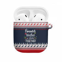 Sweater Weather Christmas AirPods Case with Better Together Quote and Reindeer Snowflake - Wonder Print Shop