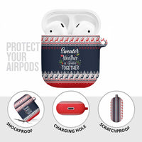 Sweater Weather Christmas AirPods Case with Better Together Quote and Reindeer Snowflake - Wonder Print Shop