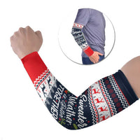 Sweater Weather Christmas Arm Sleeves with Better Together Quote and Reindeer Snowflake - Wonder Print Shop