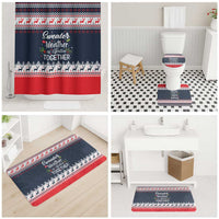 Sweater Weather Christmas Bathroom Set with Better Together Quote and Reindeer Snowflake - Wonder Print Shop