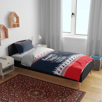 Sweater Weather Christmas Bedding Set with Better Together Quote and Reindeer Snowflake - Wonder Print Shop