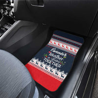 Sweater Weather Christmas Car Mats with Better Together Quote and Reindeer Snowflake - Wonder Print Shop