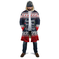 Sweater Weather Christmas Cloak with Better Together Quote and Reindeer Snowflake - Wonder Print Shop