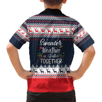 Sweater Weather Christmas Family Matching Puletasi and Hawaiian Shirt with Better Together Quote and Reindeer Snowflake - Wonder Print Shop