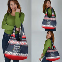 Sweater Weather Christmas Grocery Bag with Better Together Quote and Reindeer Snowflake - Wonder Print Shop