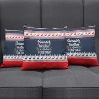 Sweater Weather Christmas Pillow Cover with Better Together Quote and Reindeer Snowflake - Wonder Print Shop