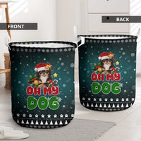 Chihuahua Oh My Dog Christmas Laundry Basket Xmas Holiday Patterns - Wonder Print Shop