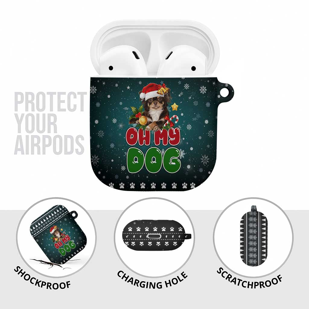 Chihuahua Oh My Dog Christmas AirPods Case Xmas Holiday Patterns - Wonder Print Shop