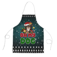 Chihuahua Oh My Dog Christmas Apron Xmas Holiday Patterns - Wonder Print Shop