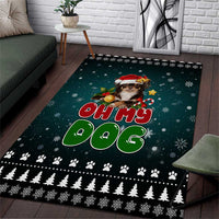 Chihuahua Oh My Dog Christmas Area Rug Xmas Holiday Patterns - Wonder Print Shop