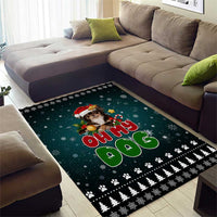 Chihuahua Oh My Dog Christmas Area Rug Xmas Holiday Patterns - Wonder Print Shop