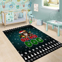 Chihuahua Oh My Dog Christmas Area Rug Xmas Holiday Patterns - Wonder Print Shop