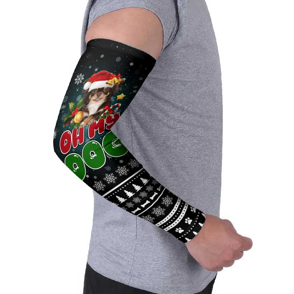 Chihuahua Oh My Dog Christmas Arm Sleeves Xmas Holiday Patterns - Wonder Print Shop
