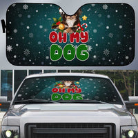 Chihuahua Oh My Dog Christmas Auto Sun Shade Xmas Holiday Patterns - Wonder Print Shop