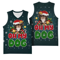 Chihuahua Oh My Dog Christmas Basketball Jersey Xmas Holiday Patterns - Wonder Print Shop