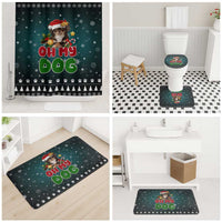 Chihuahua Oh My Dog Christmas Bathroom Set Xmas Holiday Patterns - Wonder Print Shop