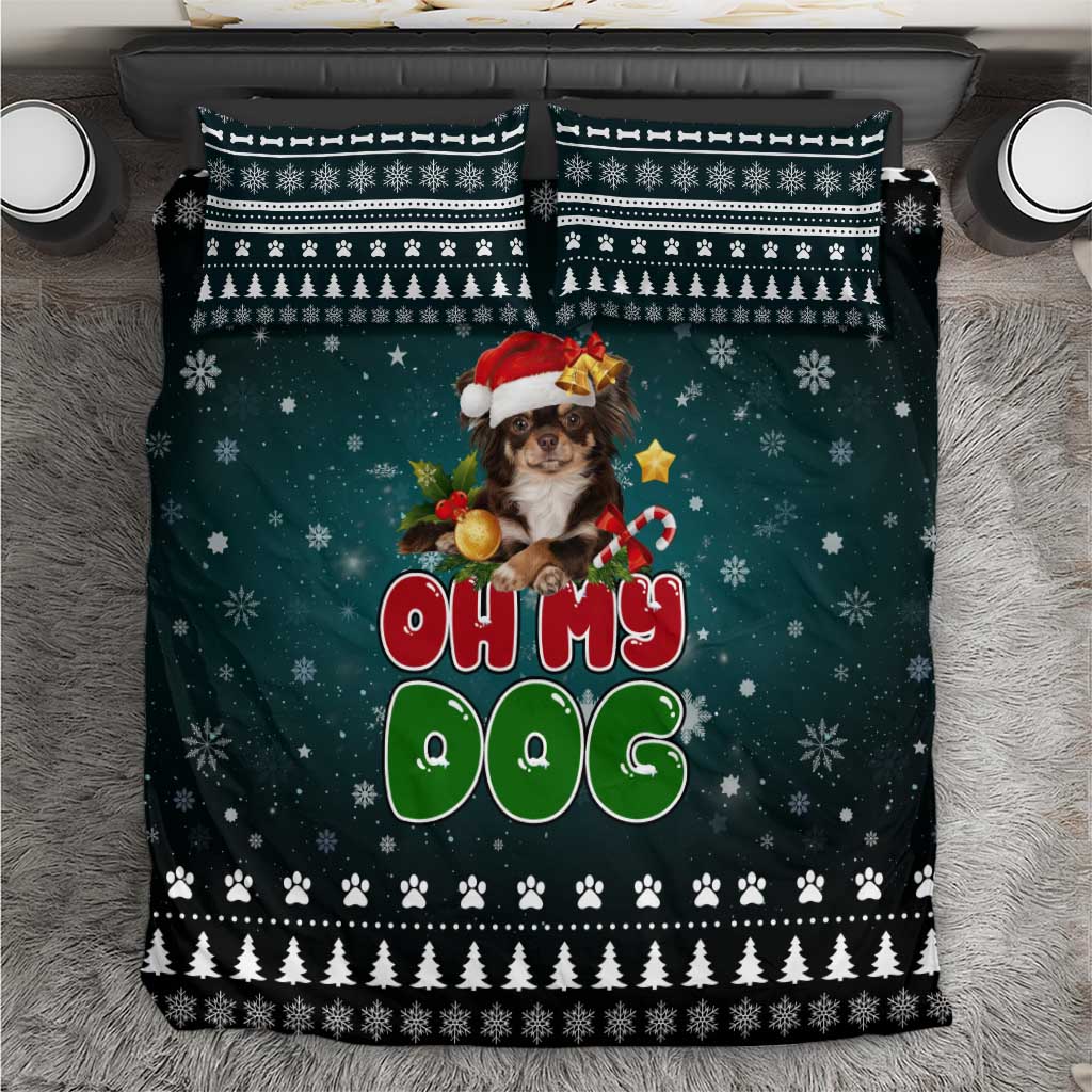 Chihuahua Oh My Dog Christmas Bedding Set Xmas Holiday Patterns - Wonder Print Shop