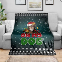 Chihuahua Oh My Dog Christmas Blanket Xmas Holiday Patterns - Wonder Print Shop
