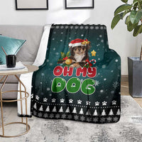 Chihuahua Oh My Dog Christmas Blanket Xmas Holiday Patterns - Wonder Print Shop