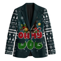 Chihuahua Oh My Dog Christmas Blazer Xmas Holiday Patterns - Wonder Print Shop