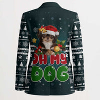 Chihuahua Oh My Dog Christmas Blazer Xmas Holiday Patterns - Wonder Print Shop