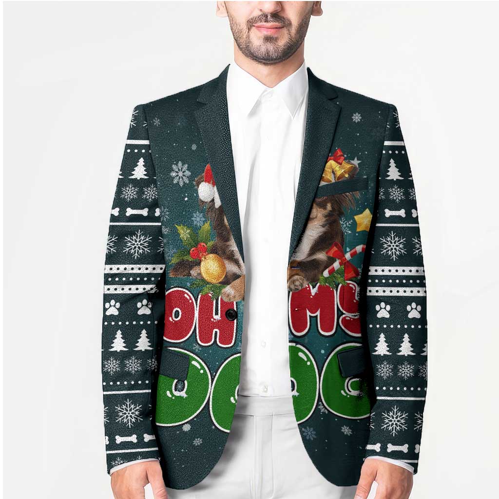 Chihuahua Oh My Dog Christmas Blazer Xmas Holiday Patterns - Wonder Print Shop
