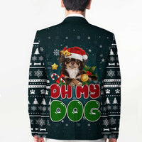 Chihuahua Oh My Dog Christmas Blazer Xmas Holiday Patterns - Wonder Print Shop