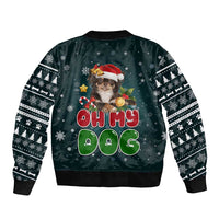 Chihuahua Oh My Dog Christmas Bomber Jacket Xmas Holiday Patterns - Wonder Print Shop