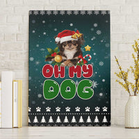 Chihuahua Oh My Dog Christmas Canvas Wall Art Xmas Holiday Patterns - Wonder Print Shop